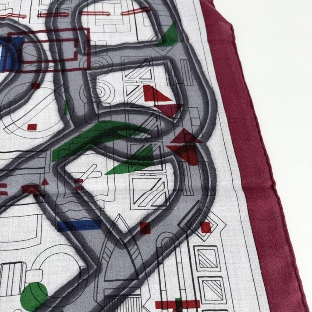 Hermes Scarf Rectangular Prime Shawl Cashmere Sil… - image 5